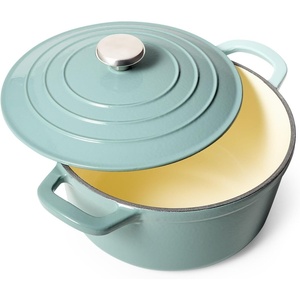 image:imageSur La Table Enameled Cast Iron Dutch Oven 5 Qt Oven and Broiler to 500 F for Braising Baking and Slow Cooking 5 Qt