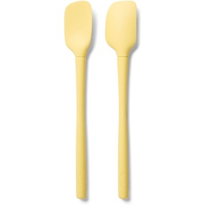 image:imageSur La Table FlexCore Mini Silicone Spatula and Spatula Spoon Blue Compact FlexCore Tools with Stainless Steel Handles for Small Pans and Jars Set of 2Butter