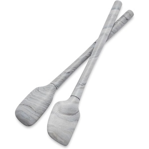 image:imageSur La Table FlexCore Mini Silicone Spatula and Spatula Spoon Blue Compact FlexCore Tools with Stainless Steel Handles for Small Pans and Jars Set of 2Gray