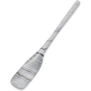 image:imageSur La Table Narrow Silicone Jar Scraper Flexible HighGrade Silicone Head with Nylon Handle for Jars and Deep ContainersMarble