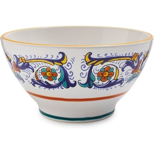 image:imageSur La Table Nova Deruta HandPainted Ceramic Bowl  55 Colorful Italian Earthenware for Cereal Rice Salad amp More Made in Italy