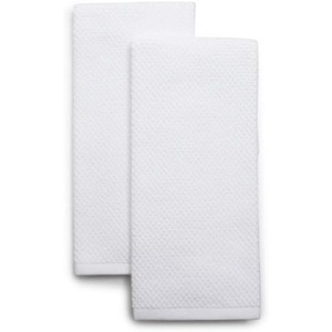 image:imageSur La Table Organic Cotton Kitchen Towels Set of 2 Soft Absorbent GOTSCertified Organic Cotton Towels for Mindful Kitchens Set of 2