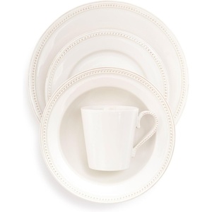 image:imageSur La Table Pearl Stoneware 16Piece Dinnerware Set White