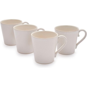 image:imageSur La Table Pearl Stoneware Coffee Mugs Set of 4 White