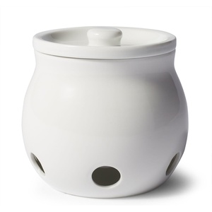 image:imageSur La Table Porcelain Garlic Keeper Vented White Lidded Jar for Keeping Fresh Garlic Ready on the Counter