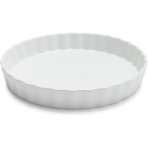 image:imageSur La Table Porcelain Quiche amp Tart Dish  98 Round Baking Dish with 406 oz Capacity NonPorous amp ChipResistant Oven Freezer amp Microwave Elegant Table Serveware