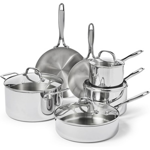image:imageSur La Table Signature Stainless Steel 10Piece Cookware Set