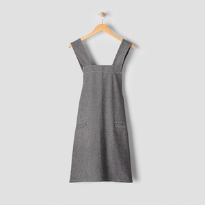image:imageSur La Table Smock Denim Apron FullCoverage Cotton Denim Smock Apron with Pockets and Adjustable Neck Strap