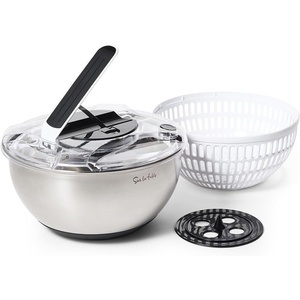image:imageSur La Table Stainless Steel Salad Spinner Silver