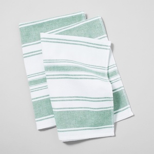 image:imageSur La Table UltraAbsorbent Terry Towels Blue Set of 2 Plush Cotton Terry Towels for Fast Drying and Heavy Kitchen Use Set of 2Green