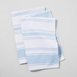 image:imageSur La Table UltraAbsorbent Terry Towels Blue Set of 2 Plush Cotton Terry Towels for Fast Drying and Heavy Kitchen Use Set of 2Light Blue