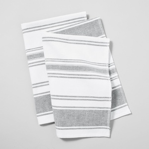 image:imageSur La Table UltraAbsorbent Terry Towels Blue Set of 2 Plush Cotton Terry Towels for Fast Drying and Heavy Kitchen Use Set of 2Sardine