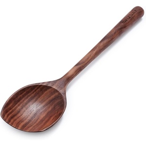image:imageSur La Table Walnut Saut Spoon American Black Walnut Cooking Spoon for Stirring Sauting and Saucing in Any Cookware