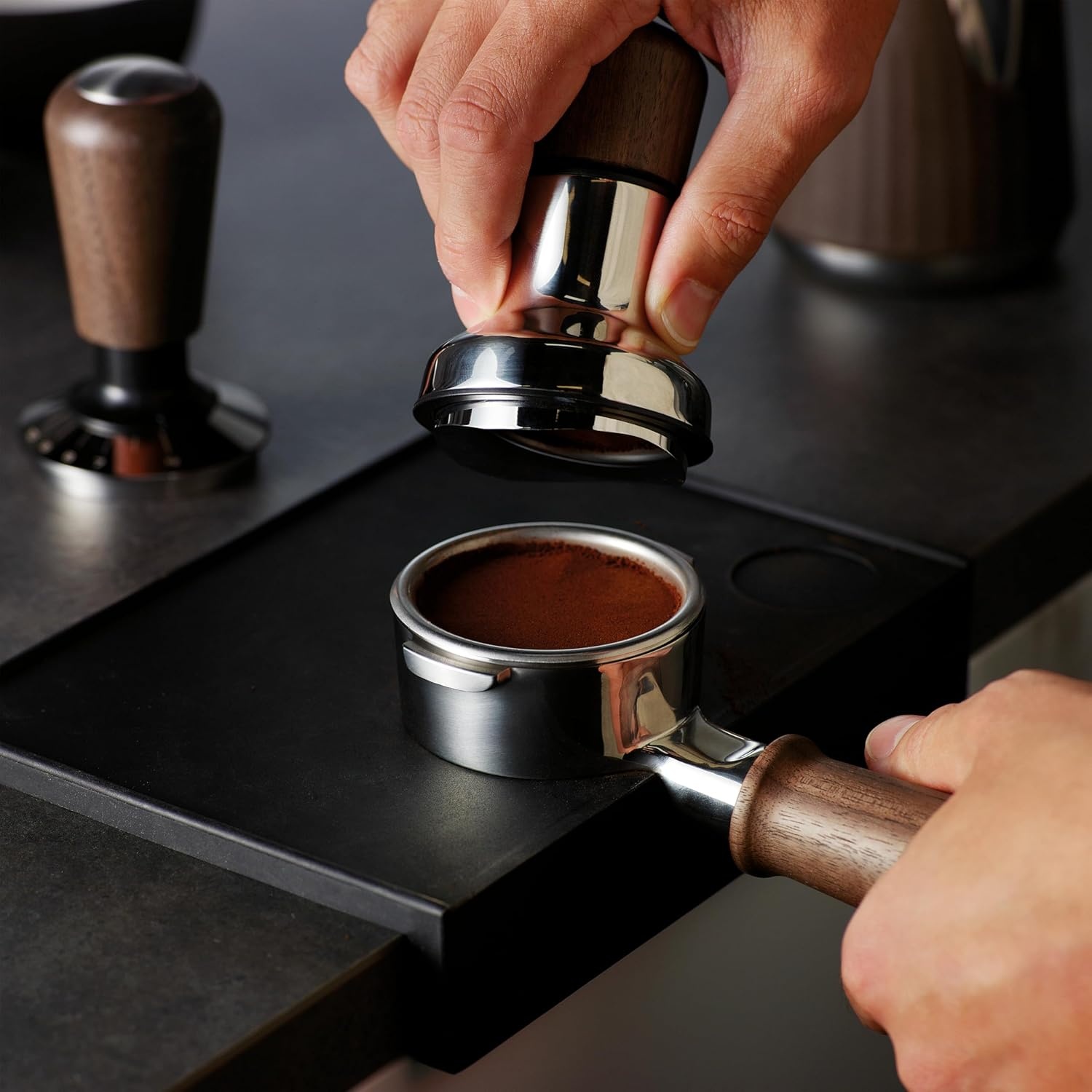 image:imageBreville BEA203WLW Distribution Duo Espresso Distribution Tool 54mm Walnut58 mm
