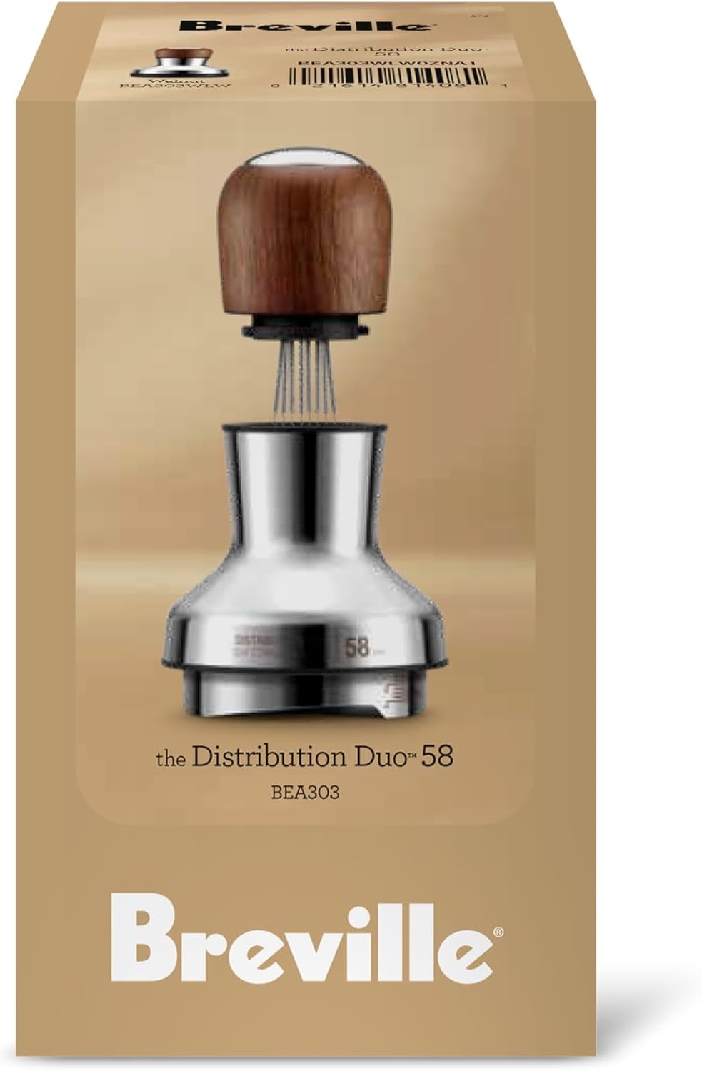 image:imageBreville BEA203WLW Distribution Duo Espresso Distribution Tool 54mm Walnut58 mm