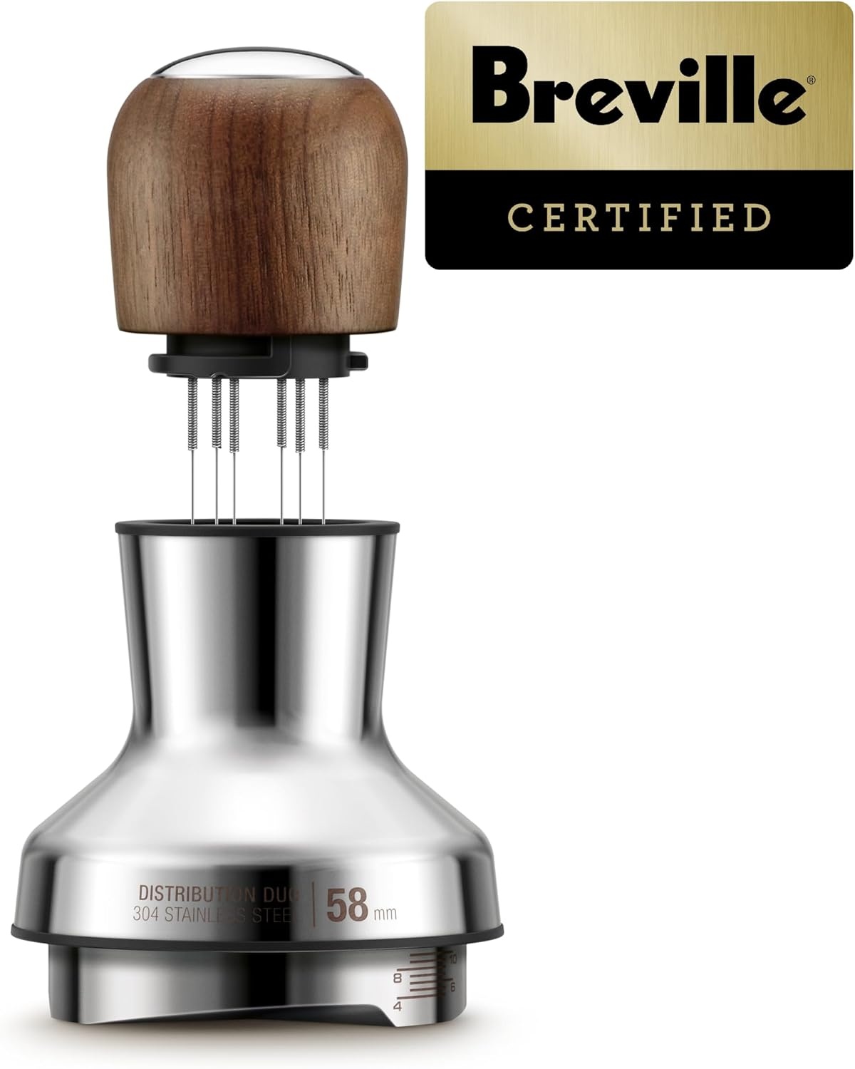 image:imageBreville BEA203WLW Distribution Duo Espresso Distribution Tool 54mm Walnut58 mm