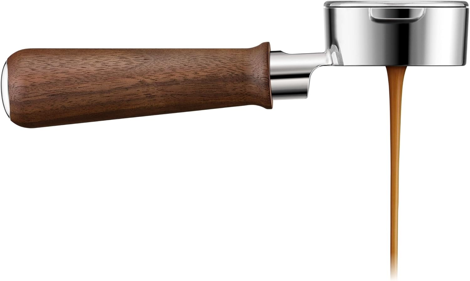 image:imageBreville BEA304WLW Naked Portafilter Espresso Machine Accessory 58mm Walnut58 mm