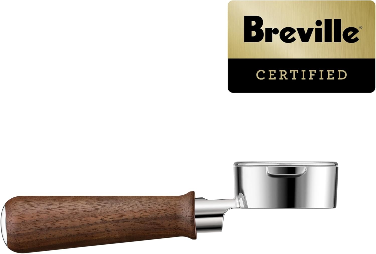 image:imageBreville BEA304WLW Naked Portafilter Espresso Machine Accessory 58mm Walnut58 mm