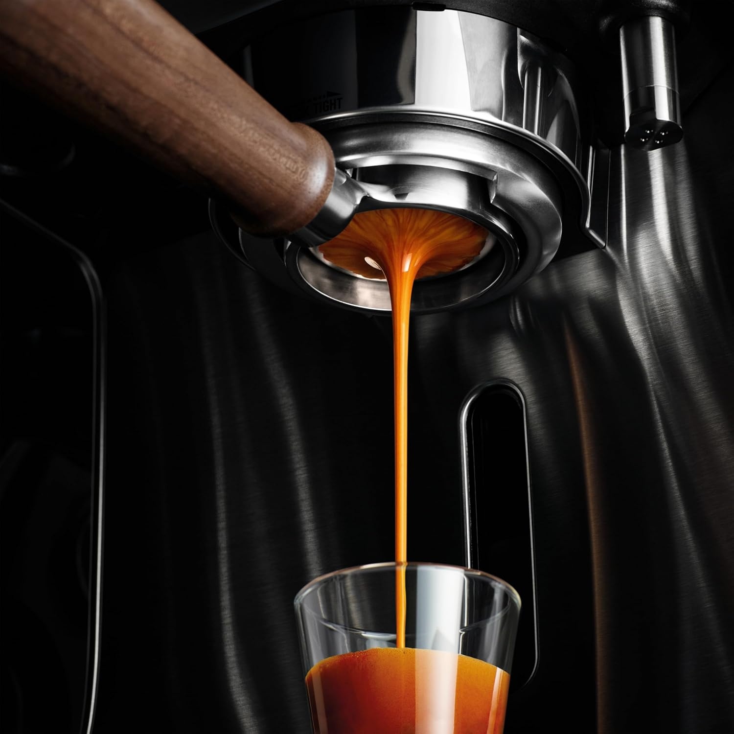 image:imageBreville BEA304WLW Naked Portafilter Espresso Machine Accessory 58mm Walnut58 mm