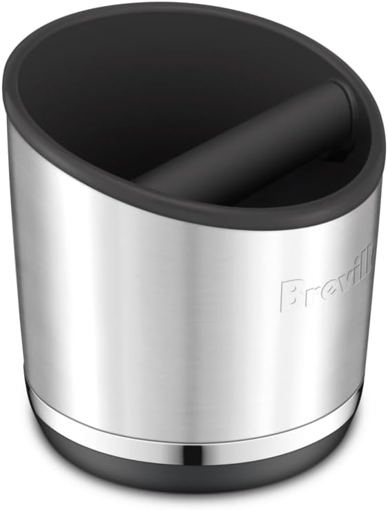 image:imageBreville BEA502BSS Knock Box 20 Espresso Machine Accessory 20 Puck Capacity Brushed Stainless Steel