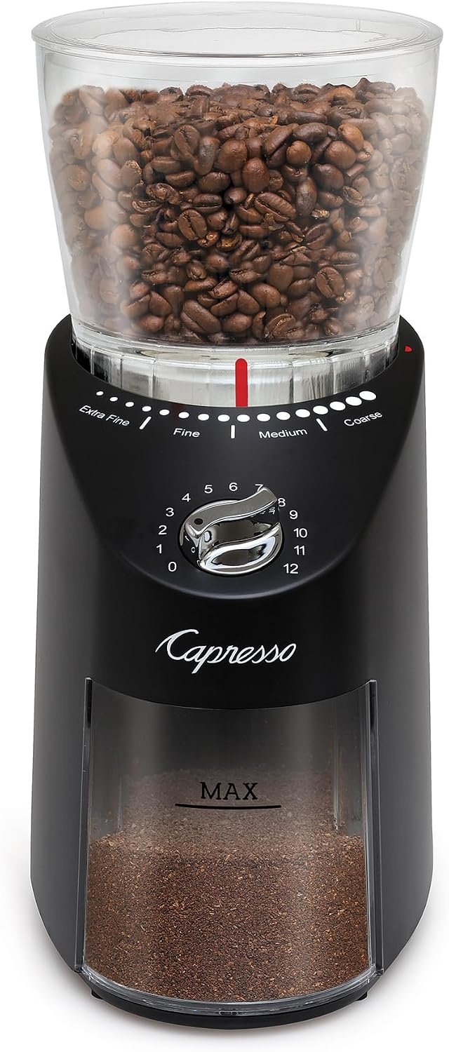 image:imageCapresso Infinity Plus Conical Burr Grinder BlackBlack