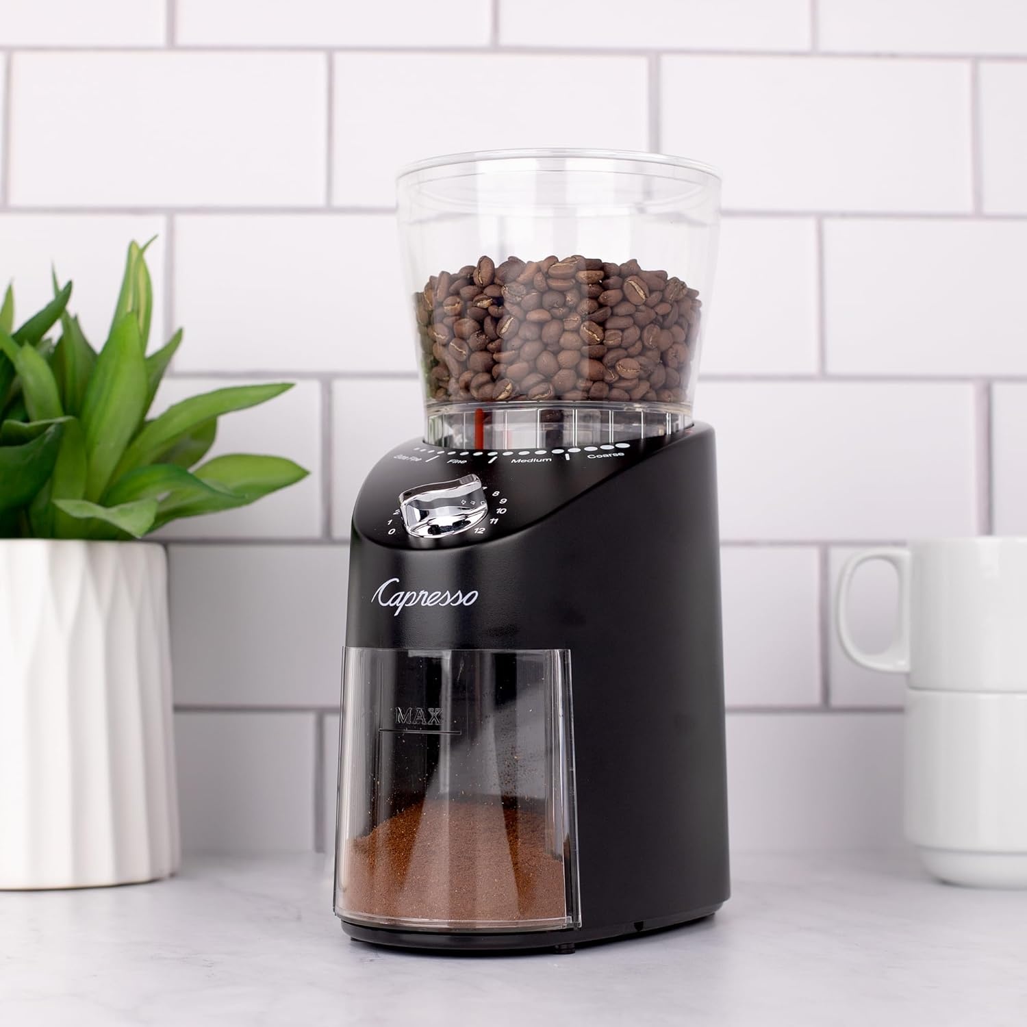 image:imageCapresso Infinity Plus Conical Burr Grinder BlackBlack