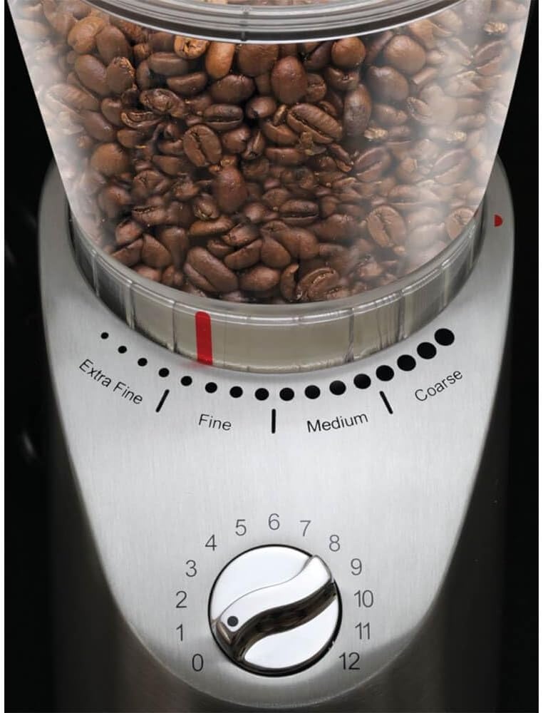 image:imageCapresso Infinity Plus Conical Burr Grinder BlackStainless Steel