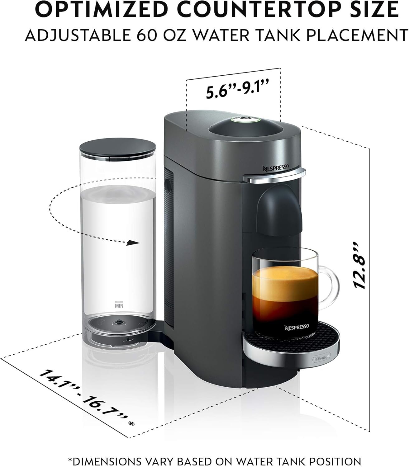 image:imageDeLonghi Nespresso Vertuo Plus Coffee and Espresso Maker by DeLonghi Titan