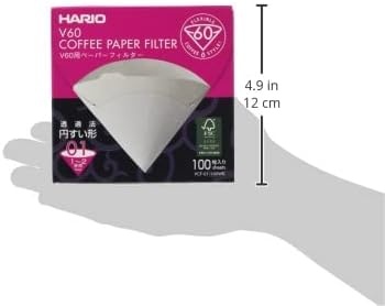 image:imageHario V60 Paper Coffee Filter Size 02 White 40ct BoxWhite