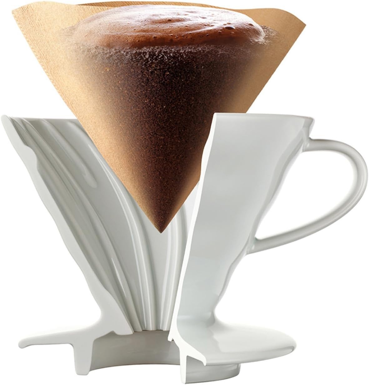 image:imageHario V60 Paper Coffee Filter Size 02 White 40ct BoxWhite