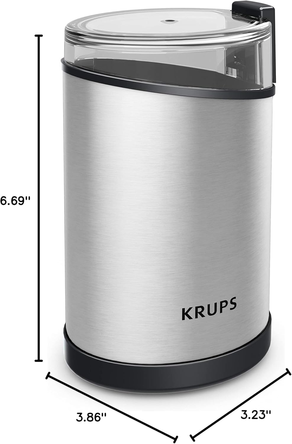 image:imageKRUPS Precision Electric Coffee Grinders 3 oz Capacity 200W Motor Stainless Steel Blades for Uniform Grinding of Beans Herb and Nuts Coffee and Spice Grinder Electric BlackStainless Steel