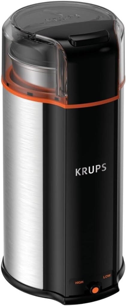 image:imageKRUPS Precision Electric Coffee Grinders 3 oz Capacity 200W Motor Stainless Steel Blades for Uniform Grinding of Beans Herb and Nuts Coffee and Spice Grinder Electric BlackStainless Steel
