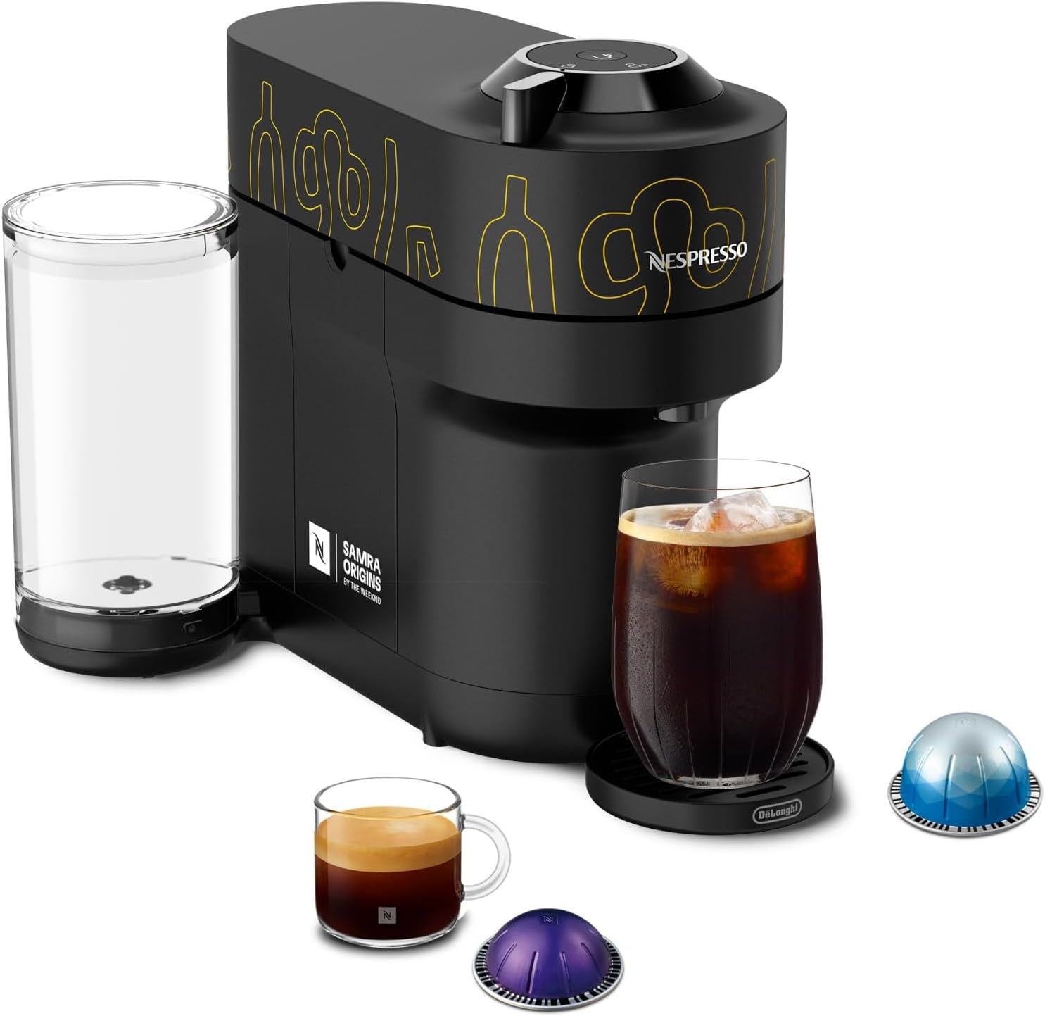 image:imageNespresso LimitedEdition Vertuo Pop Coffee and Espresso Maker by DeLonghi Pastel YellowBuna Yellow