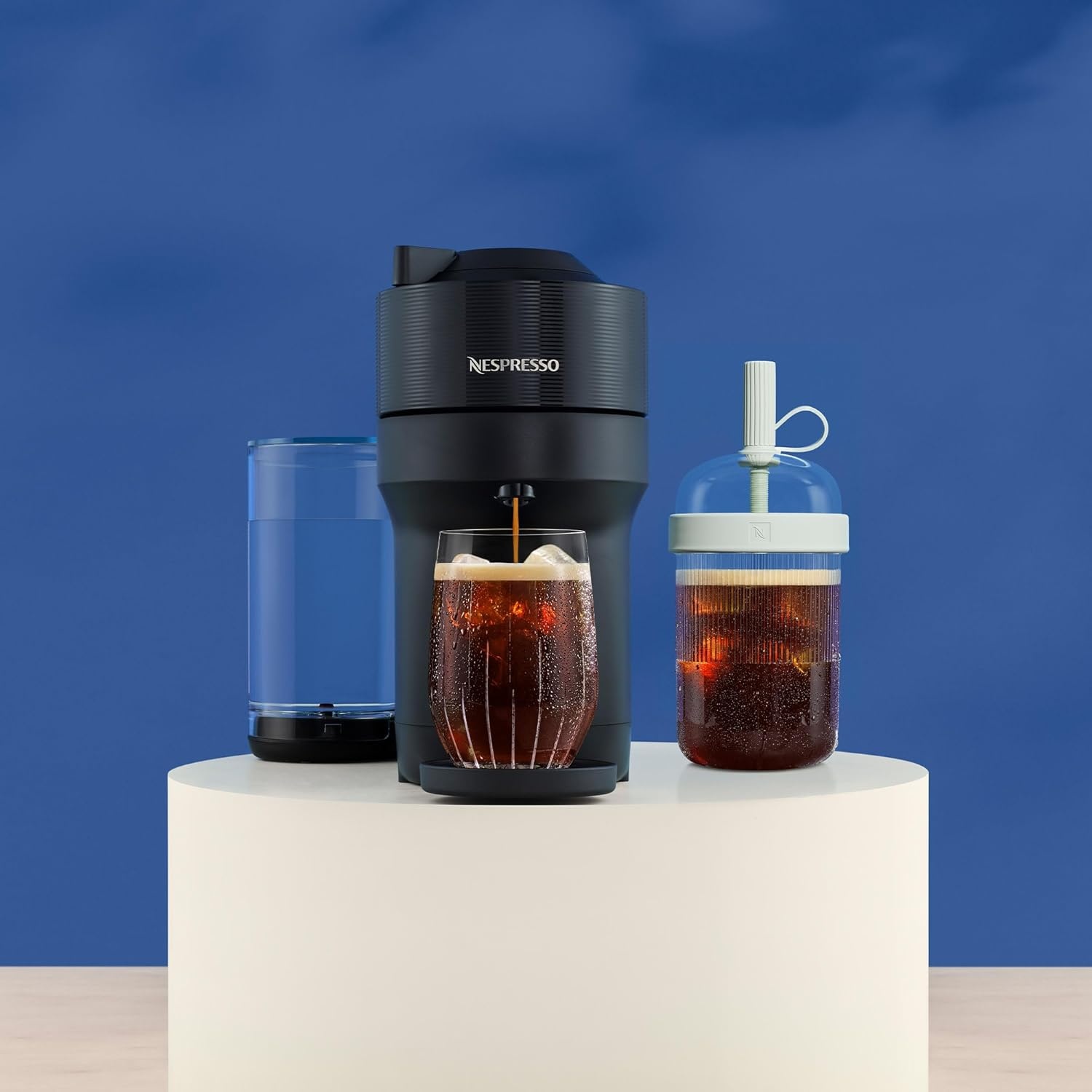 image:imageNespresso LimitedEdition Vertuo Pop Coffee and Espresso Maker by DeLonghi Pastel YellowLiquorice Black1