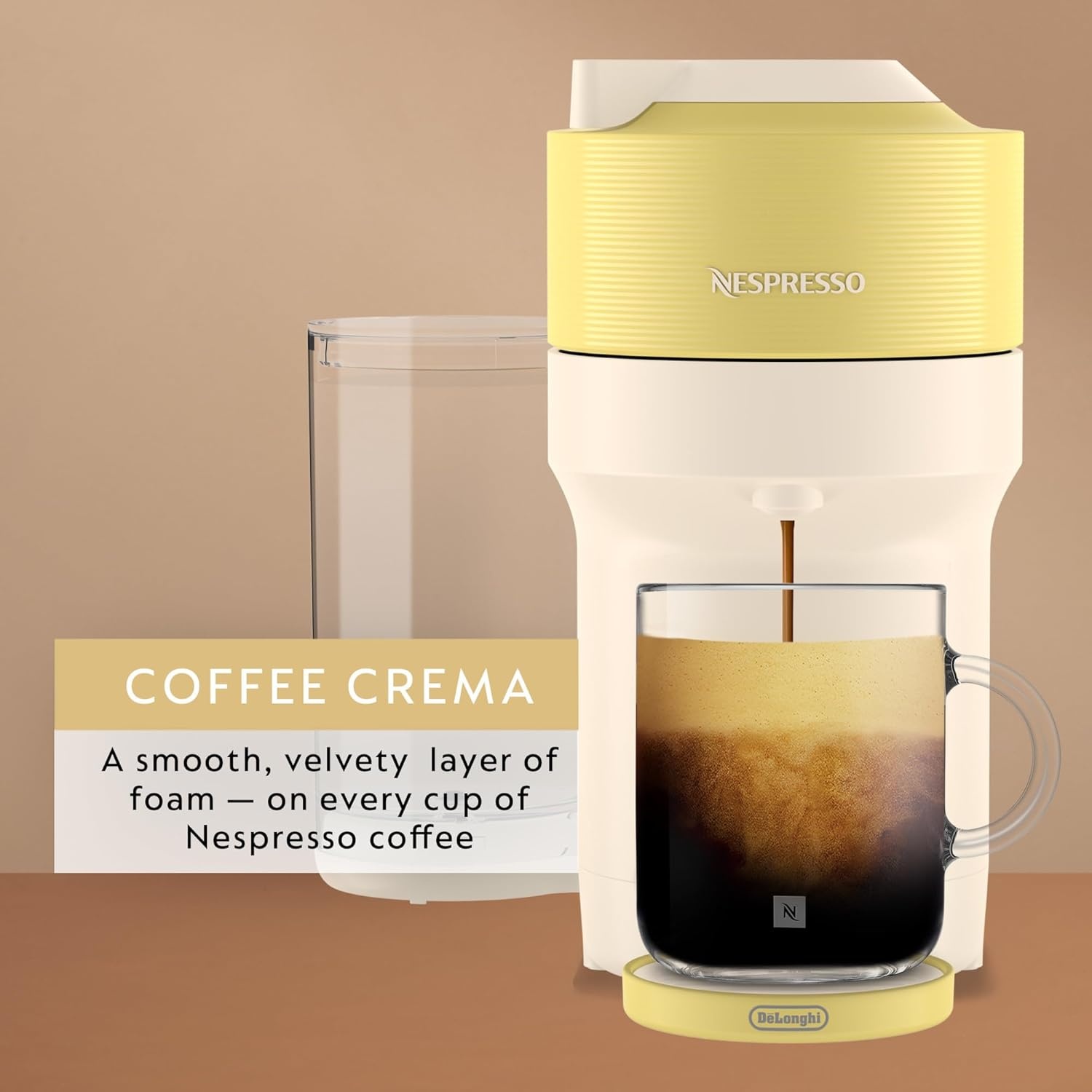 image:imageNespresso LimitedEdition Vertuo Pop Coffee and Espresso Maker by DeLonghi Pastel YellowPastel Yellow