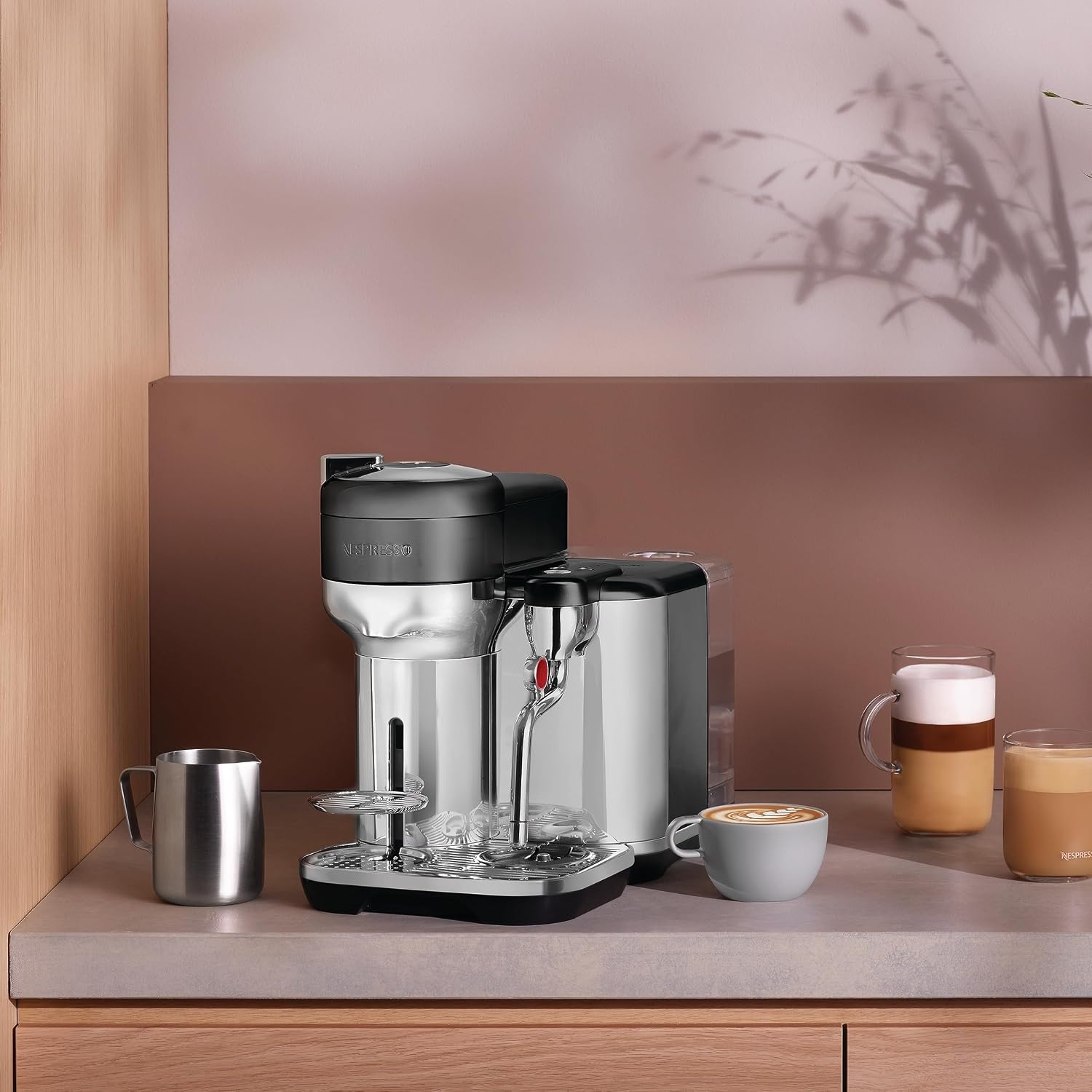 image:imageNespresso Vertuo Creatista Coffee and Espresso Maker by Breville Brushed Stainless SteelBlack Stainless Steel