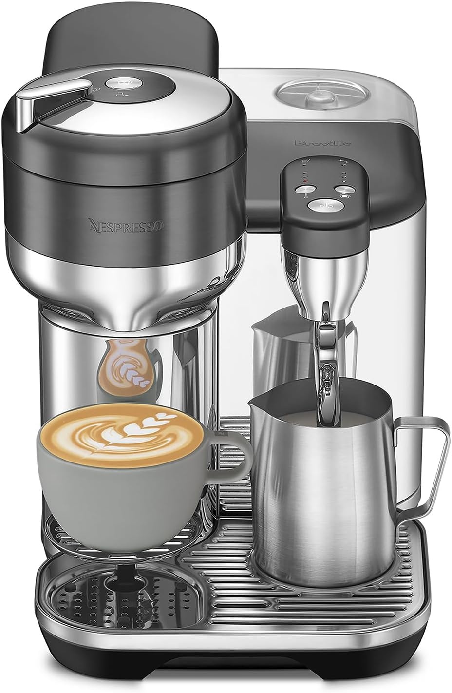 image:imageNespresso Vertuo Creatista Coffee and Espresso Maker by Breville Brushed Stainless SteelBlack Stainless Steel