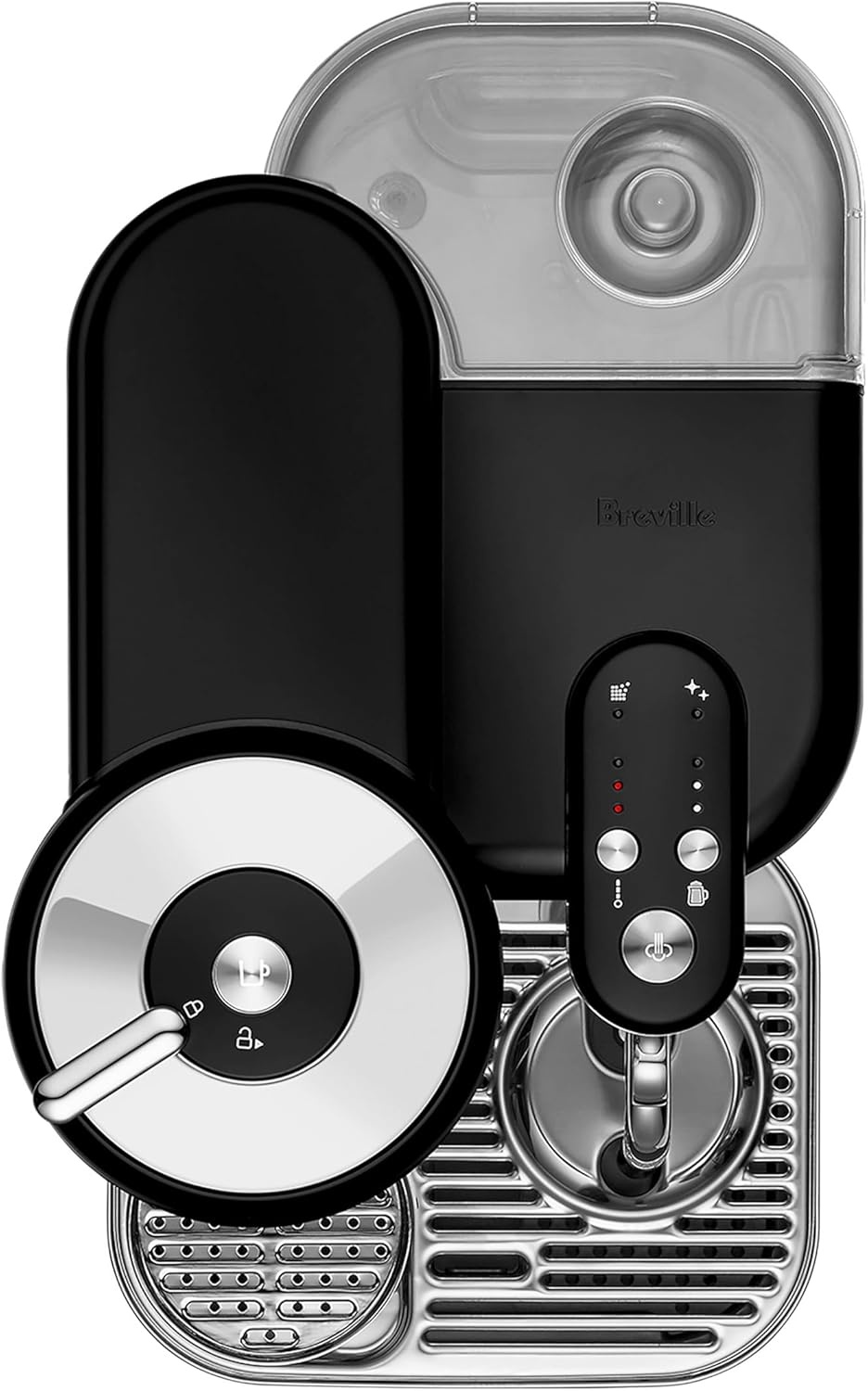image:imageNespresso Vertuo Creatista Coffee and Espresso Maker by Breville Brushed Stainless SteelBlack Truffle