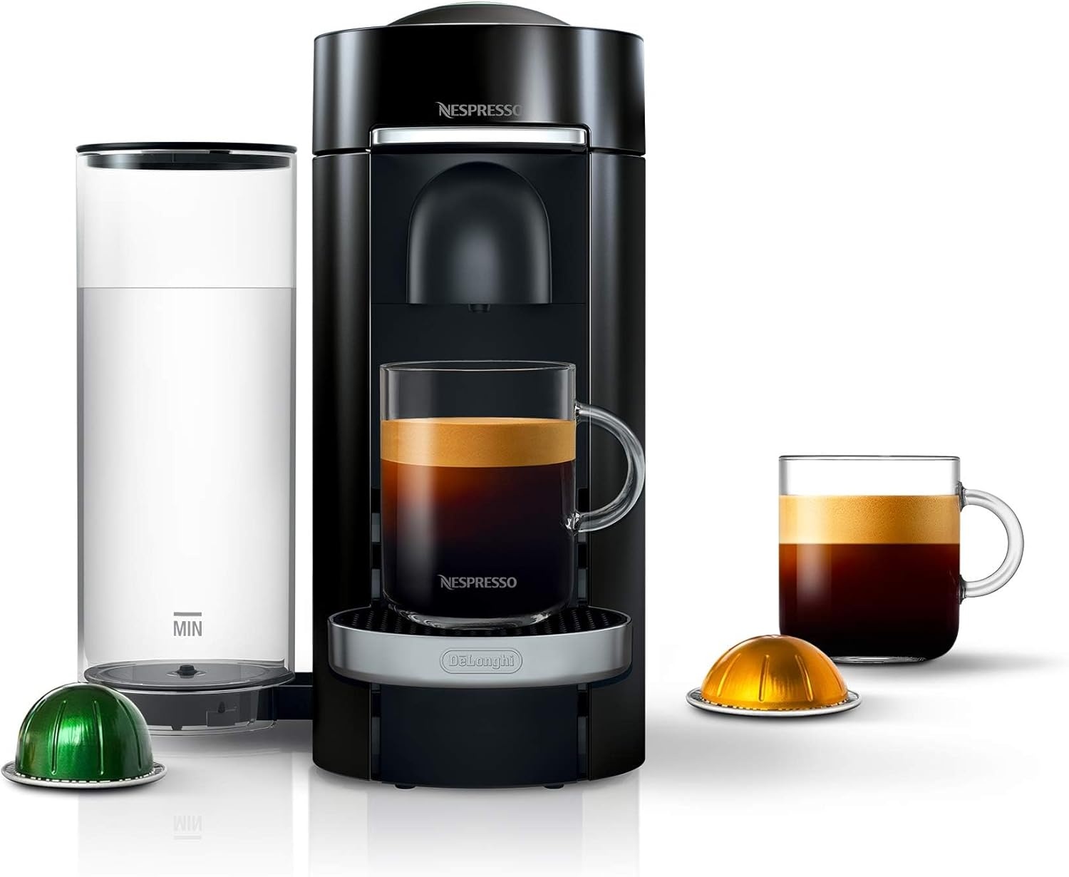 image:imageNespresso Vertuo Plus Deluxe Coffee and Espresso Maker by DeLonghi Titan with Aeroccino Milk Frother 110 VoltsBlack