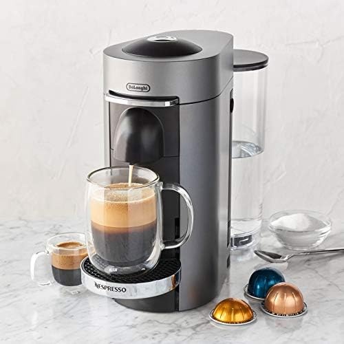 image:imageNespresso Vertuo Plus Deluxe Coffee and Espresso Maker by DeLonghi Titan with Aeroccino Milk Frother 110 VoltsTitan