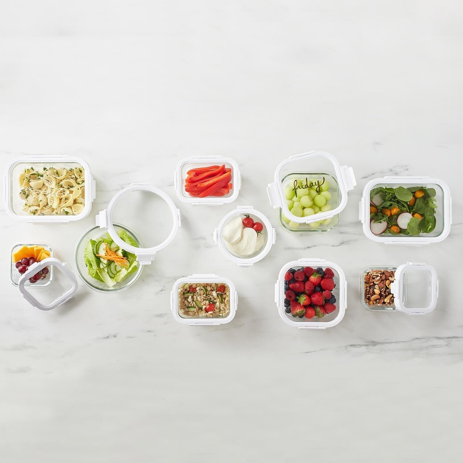 image:imageSur La Table Glass Storage Containers 20Piece Set Clear