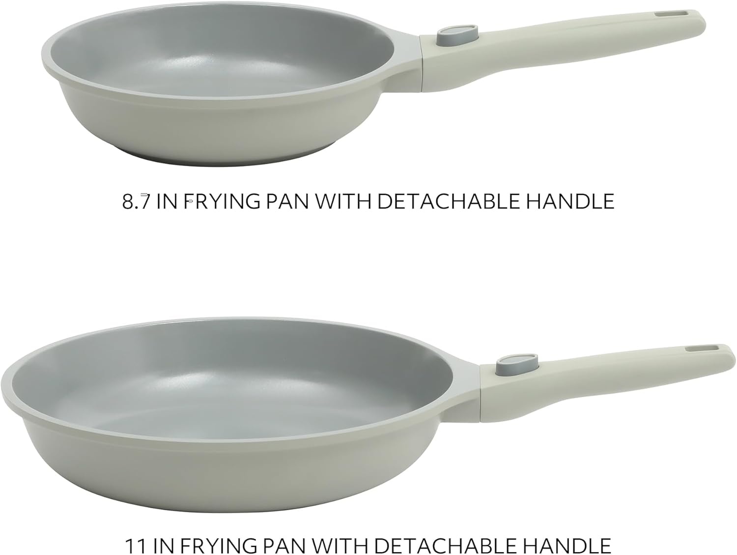 image:imageSur La Table Kitchen Essentials 13 Piece Detachable Handle Pots and Pans Premium PFA Free Premium Ceramic Non Stick Induction Safe and Secure Removable Handle Cookware Set Juniper GreenJuniper Green