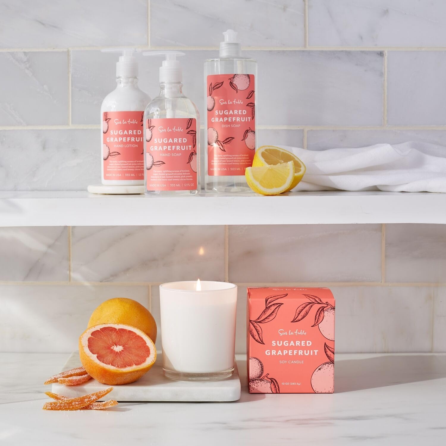 image:imageSur La Table Sugared Grapefruit Soap amp Lotion Caddy Set