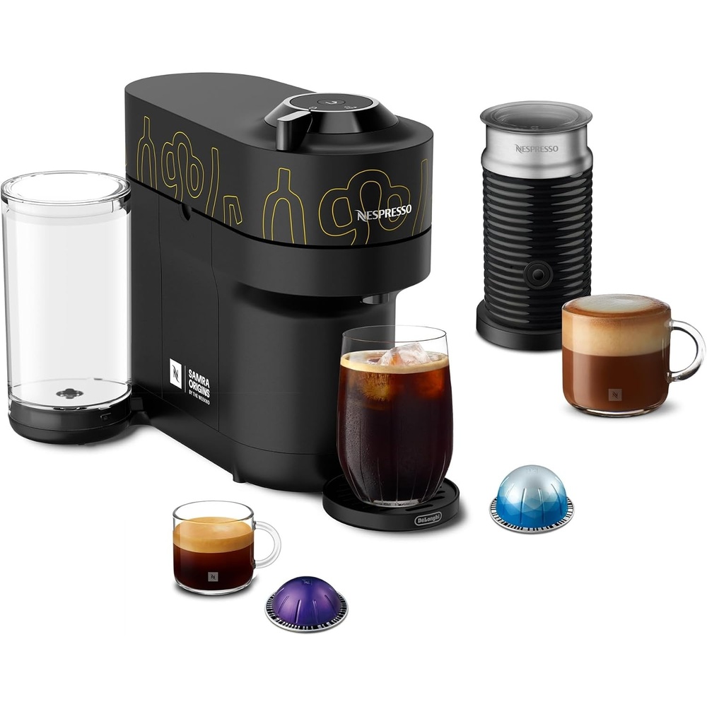 image:imageNespresso LimitedEdition Vertuo Pop Coffee and Espresso Maker by DeLonghi Pastel YellowBuna Yellow