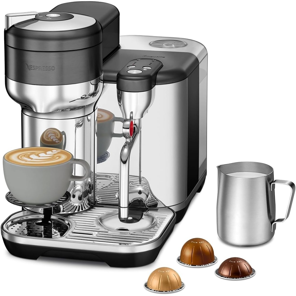 image:imageNespresso Vertuo Creatista Coffee and Espresso Maker by Breville Brushed Stainless SteelBlack Stainless Steel