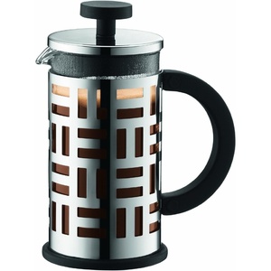 image:imageBodum 34oz Pour Over Coffee Maker HighHeat Borosilicate Glass with Reusable Stainless Steel Filter and Double Wall Cork Grip  Made in PortugalChrome