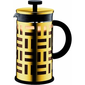 image:imageBodum 34oz Pour Over Coffee Maker HighHeat Borosilicate Glass with Reusable Stainless Steel Filter and Double Wall Cork Grip  Made in PortugalGold