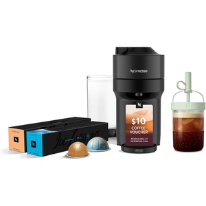 image:imageNespresso LimitedEdition Vertuo Pop Coffee and Espresso Maker by DeLonghi Pastel YellowLiquorice Black1