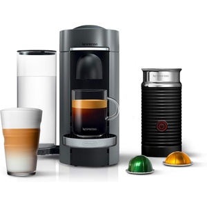 image:imageNespresso Vertuo Plus Deluxe Coffee and Espresso Maker by DeLonghi Titan with Aeroccino Milk Frother 110 VoltsTitan