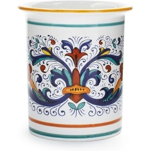 image:imageSur La Table Nova Deruta Utensil Holder  Handcrafted Italian Ceramic Countertop Organizer RenaissanceInspired Earthenware Colorful HandPainted Kitchen Decor Made in Italy